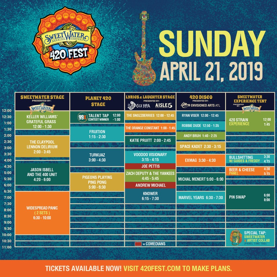 Sweetwater 420 Fest at Centennial Olympic Park adds to lineup