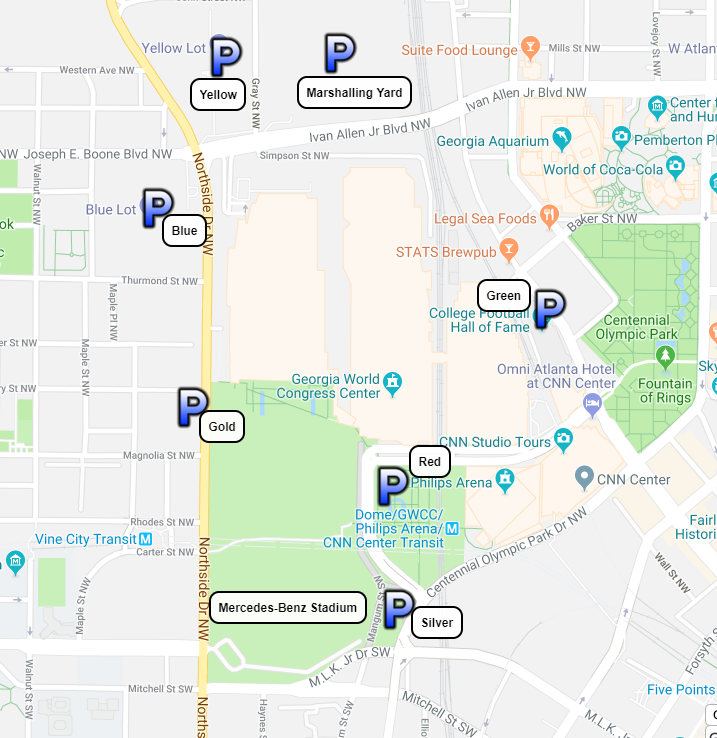 Georgia World Congress Center Map Parking 101: Pro Tips For Securing Your Spot On The Gwcca Campus – Georgia  World Congress Center Authority